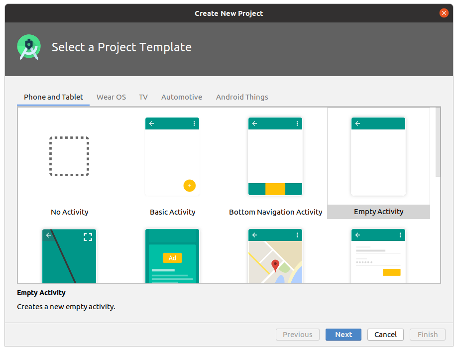 New project template