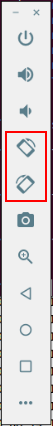 Emulator Toolbar Rotate Icons